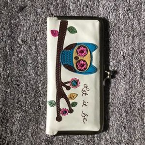 Natural life owl wallet
